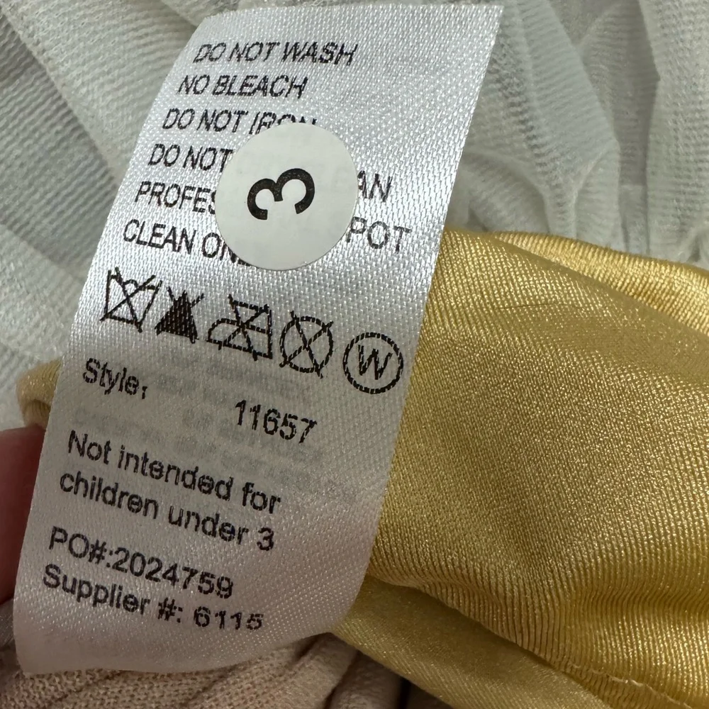 New Weissman Silver Gray Gold Tiered Dance Ballet Costume Tutu MA Medium Adult